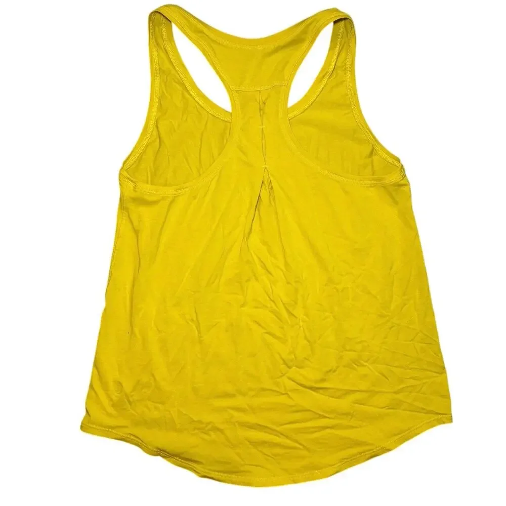 Lululemon Jersey Racerback Tank in Yellow Size Medium/Large